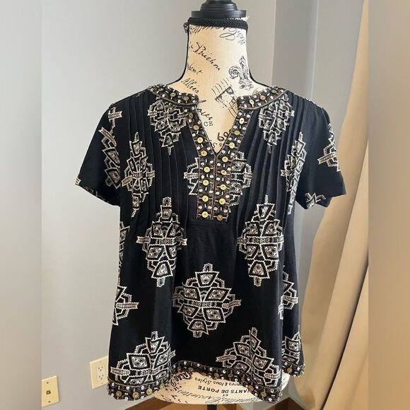 Anthropology  Akemi+Kin beaded blouse - Picture 1 of 8
